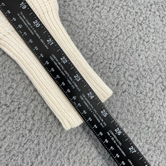 NEW LOFT Knit Sweater Women S White Crew Neck Button Shoulder - Picture 9 of 10